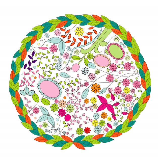 Kolorowe nici ułożone obok tamborka